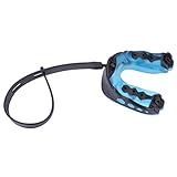 Weikeya Zahnschutz, geruchlos und langlebig Mundschutz Ergonomisches Snap-in Design Schwarz/Blau 5,3x5x2cm für Baseball und Muay Thai für Judo Grapple Free(Blau)