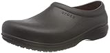 crocs Unisex On The Clock LiteRide Slip On Holzschuh, Black, 38/39 EU