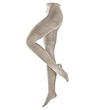 FALKE Damen Chain Stitch Strumpfhose, beige (linen mel. 4541), 42-44