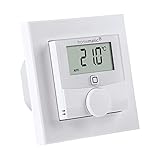 Homematic IP Smart Home Wandthermostat mit Schaltausgang HmIP-BWTH – für Markenschalter, 230 V