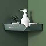 Servales Duschregal ohne Bohren Duscheckregal Duschablage [Badaccessoires] Organizer Selbstklebend Wandhängend für Badezimmer | jetzt Farbe Wählen!