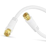 Sonero SAT Kabel, Class A, F Stecker/F Stecker, 1,00m, weiß