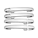 WWLIN Fit for Toyota. BB 2006-2012 for Daihatsu COO Materia for Subaru Dex Gloss Black Chrome Auto Tür Griff Abdeckung Zubehör (Color Name : Chrome 1 keyhole)
