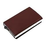 HAFEID Magnet Wallet Slim - Kartenetui mit RFID Schutz - Portemonnaie mit Münzfach und XL Scheinfach - Kreditkartenetui und Geldbeutel - Geldbörse für Damen und Herren - Mini Portmonee R