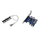 HUAHUA JUSU Store 1 Stück PCI-E. Adapterkarte & 1 Set 6 0cm pci-e 1x Bis 16x Extender. PCIe. R