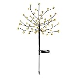 zenmide Solar-AST-Baum-Lichter - Solarbetriebene Außen-Stern-Baum-Lichter - wasserdichte Stern-AST-Lichter für Außenterrassen-Bistro-Hinterhof-Garten-Party-Dek