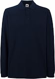 Fruit of the Loom - Premium Longsleeve Polo - Modell 2013 / Deep Navy, L L,Deep Navy