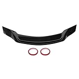 Terisass ABS Heckspoiler Spoiler Lip Kit Hochglanzschwarzer Entenschnabel Heckkofferdeckel Spoiler Wing Kit für - C-Klasse W204 Limousine 2008-2014