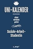 Studienplaner / Studienkalender / Uni-Kalender 2021 / 2022 für Soziale-Arbeit-Studenten / Soziale-Arbeit-Studentin: Semester-Planer / Studenten-Kalender von Oktober 2021 bis Oktober 2022