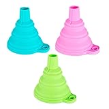 Zusammenklappbare Auto Motor Trichter, Silikon Flüssigkeit Trichter Waschmaschine Flüssigkeit ändern Portable Auto Motor Öl Benzin ändern Trichter (Grün)