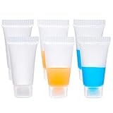 BENECREAT 30PACK 5ml Transparent Leere Nachfullbare Kunststoff Weichverpackung Rohre Flasche Mini Leere Kosmetikbehalter Fur DIY Lip Gloss Rohr, Korperlotion Kosmetik Probe Shampoo Duschgel C