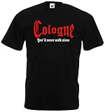 Cologne Herren T-Shirt You`ll Never Walk Alone Shirt U