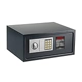 TYLZDZ Möbeltresore Safebox Für Zuhause Kleines Büro Aus Stahl Digitaler Elektronischer Safe Mit Zwei Schlüsseln Kleiner Wertsafe Mit Digitaler Tastatur Für Zu Hause (Color : Weiß)