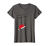 Damen Damen Kurzarm Baby Erstes Weihnachten Schwanger Babyparty T-S