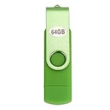 Tamkyo 64 Gb Bunter USB 3.0 Stick OTG USB Stick -USB Stick Externer Speicher Erinnerung Stick für Android GrüN