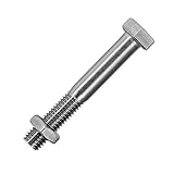 Sechskantschrauben mit Schaft M6x150 mm & Edelstahlmuttern M6 aus Edelstahl A2 (20 Stück) | DIN 931 & DIN 439 - Maschinenschrauben - Sechskantmuttern niedrige Form von MESAROS®