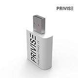 Privise USB Daten Blocker - Antivirus Stick, Anti Malware, Datenschutz, Sync Blocker für Laptop, Tablet, Smartphone, Sicheres Laden, Schutz - Weiß