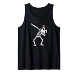 Skelett Pirat Halloween - Dabbing Skelett mit Piratenhut Tank Top