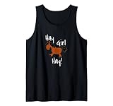 Lustiges Hay Girl Hey Girl Pferdeliebhaber Bauernhof Tier Humor Tank Top