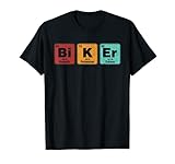 BMX Biker Fahrrad Periodensystem Chemie Wissenschaft Lustig T-S