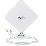 LTE Antenne, 4G Antenne 35dBi High Gain-Netzwerk Antenne Dual SMA Male mit 2M Verlängerungskabel 3G/4G/LTE Signal Booster Verstärker Antenne, für Router Mobile Hotspot Wireless H