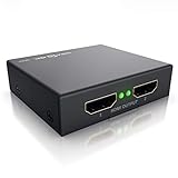 CSL - 4k UHD HDMI Splitter Verteiler - 4k Ultra HD 2160p Full HD 1080p - CEC - HDCP - 3D Ready - Deep Color 30bit, 36bit, 48bit - vergoldete Kontakte - Metallg