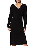 Vila Female Strickkleid V-Ausschnitt MBlack