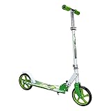 EINFEBEN Kinder Scooter klappbar 3 Höhenverstellbar mit 205mm Big Wheels Räder & Tragegurt Mädchen und Junge Freizeit City Roller hinterradbremse Roller (Grün)