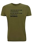 phonics T-Shirt inspiriert von A Thousand Trees Lyrics Word gets Around Band Gig Kelly Jones Gr. L, Armee-grü