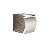 YXCUIDP Toilettenpapierhalter Kupfer Silber Farbe Europäisch Feines Muster Hotel Badezimmer Wandmontage Papierkasten Umweltschutz Materialien Langlebig Wasserdicht Und Rostfrei (Size : A)
