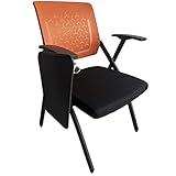 Klappstühle Faltbarer Trainingsstuhl Mit Tisch Und Board One Staff Office Chair News School Konferenzraum Stuhl Mit Schreibtafel (Color : Green, Size : 50 * 47.5 * 86cm)