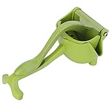 Gedourain Fruchtextraktor, Zitronenpresse aus Aluminiumlegierung V-förmige Orangenpresse 22x11x10cm für Ingwersaft/Zuckerrohrsaft usw.(Grün)