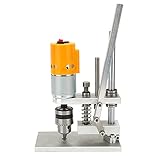 Tischbohrmaschine Reines Kupfer Motor DIY Desktop Bohrmaschine Bohrer Werkbank Reparaturwerkzeug mit Inbusschlüssel(EU B12（1.5-10mm）)