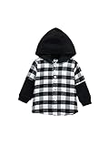 CAIJ Kleinkind Baby Junge Mädchen Hoodie Bekleidungssets Klassisches Kariertes Sweatshirt + Hosen O