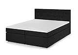 Traumnacht Boxspringbett, mit 7-Zonen Tonnentaschenfederkernmatratzen (H3) und Komfortschaumtopper, leichter Aufbau, produziert nach deutschem Qualitätsstandard, 180 x 200