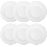 Doriantrade 6 Stück Essteller Speiseteller Teller flach 27 cm 6er Set Roma Porzellan Haushalt Gastronomie G