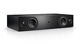 Nubert nuBox AS-225 Soundbar Testsieger | Schwarze Soundbar mit schwarzer Front | Soundplate für Streaming | TV-Lautsprecher mit Bluetooth aptX | Soundbase mit 2 Wege Technik | vollaktive Stereob