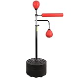 SXET Boxball mit Spinning Reflex Bar Professionelle Box-Geschwindigkeitsausrüstung Höhenverstellbarer Boxsack Spinning Bar Freistehendes Boxen Reaktionsziel für Kinder Erw