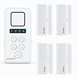 tiiwee Home Alarm System Wireless X3-XL Kit - Komplette Alarmanlage mit X3-Sirene, 4 Fenster- & Tür Sensoren - Fensteralarm Türalarm - Pincode G