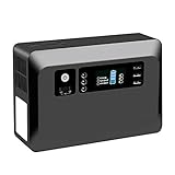 QCLU Tragbarer Kraftwerk 62400mAh großer Kapazitätsgenerator, Backup-Akku mit DC/AC/USB/LED Beleuchtung for Im Freien Picknick Angeln Drohne Reise Partei Camping Notfall 300 Watt N