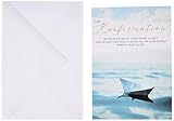 Perleberg Karte zur Konfirmation Basic Classic - Papierboot - 11,6 x 16,6 cm, 7110021-2