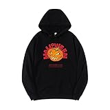 ZHANGJINYISHOP2016 Herren Kapuzenpullover mit langen Ärmeln, hässliches Halloween-Kapuzen-Sweatshirt, Kostüm, lustige Kürbis-Kapuzenpullover, bequem (Farbe: Schwarz, Größe: L)