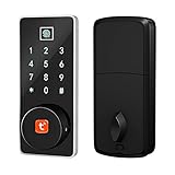 Tuya Intelligentes Schloss Keyless Entry Bluetooth-Schloss Mit Fingerabdruckleser Und Touchscreen-Tastatur Wifi APP Kompatibel Für Home O