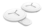 Digipower 2-in-1-Reise-Ladegerät für iPhone & Apple Watch, tragbares schnelles, kabelloses Ladegerät funktioniert mit iPhone X/XS MAX/XR/8/8 Plus, Samsung S9 S8 S7 Edge S6 Edge + Note 9 Note 8, iW
