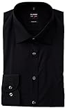 OLYMP Hemd Herren, Schwarz, Level 5 Five Body Fit, Bügelleicht, Comfort Stretch, New York Kent Kragen (40)