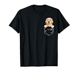 Dog In Pocket gelber Labrador Retriever lustiger Hundeliebhaber T-S