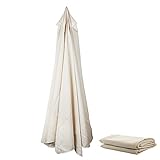 WUHNGD Ersatz-Sonnenschirm-Stoffbezug, 3 m / 8 Arme, strapazierfähiges Polyester, Ersatzbezug für freischwingenden Sonnenschirm, Hinterhof, Pool, weiß,