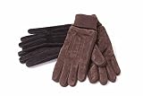 PEDALUXX Winterhandschuhe aus Leder mit 3M™ Thinsulate™ Futter und Strickbündchen passend für Größen S/M/L oder L/XL (braun, 9-10 (L/XL))