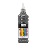 ACRYL FARBE 500 ml - Günstige Acrylfarbe Hochwertige Künstler-Malfarben Basteln (Rauch Anthrazit (Grau))