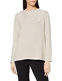 TOM TAILOR Damen Cozy Sweatshirt, 20737-Desert Sand Melange, L